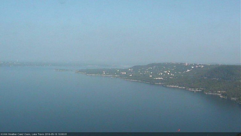 Lake Travis webcam, May 10, 2016 9:25 AM CT