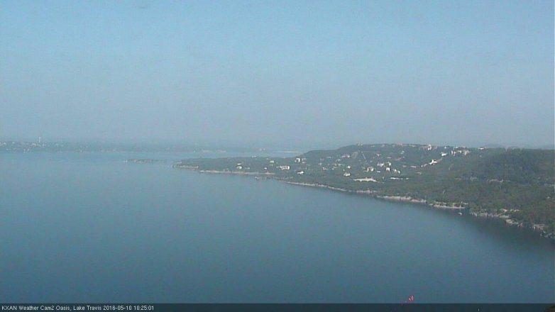Lake Travis webcam, May 10, 2016 9:35 AM CT