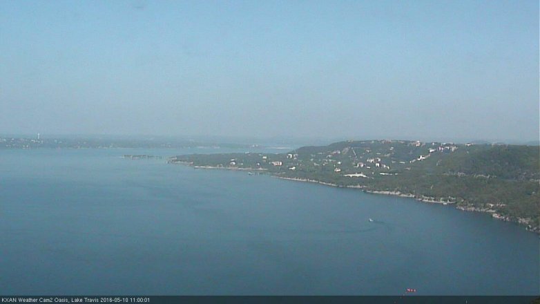 Lake Travis webcam, May 10, 2016 10:30 AM CT