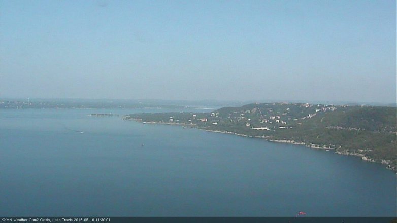 Lake Travis webcam, May 10, 2016 10:50 AM CT