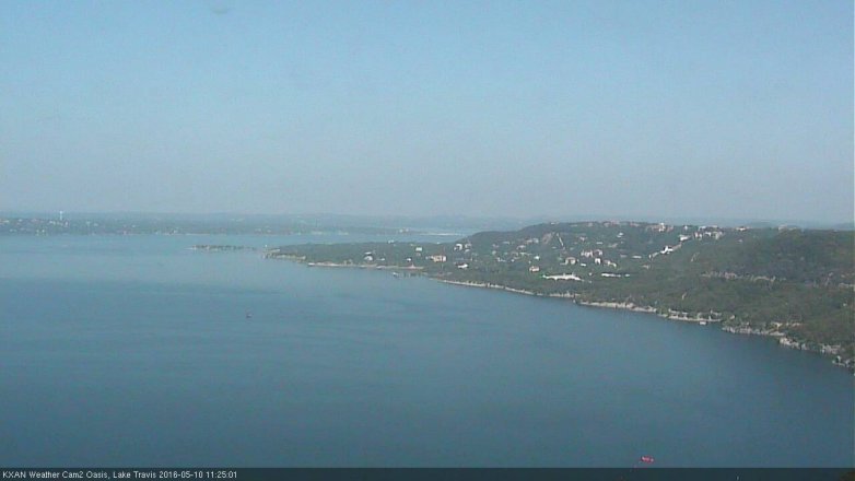 Lake Travis webcam, May 10, 2016 11:00 AM CT