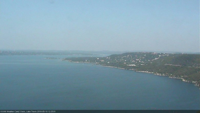 Lake Travis webcam, May 10, 2016 11:40 AM CT