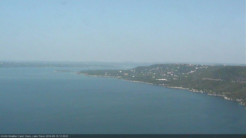Lake Travis webcam, May 10, 2016 11:50 AM CT