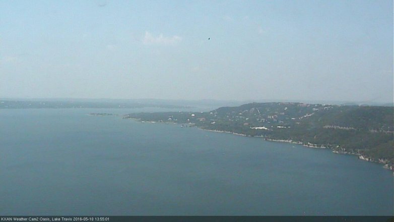 Lake Travis webcam, May 10, 2016 1:05 PM CT