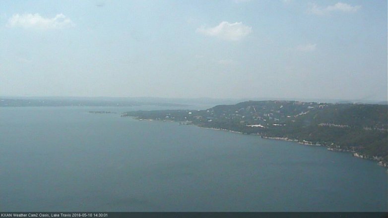 Lake Travis webcam, May 10, 2016 1:55 PM CT