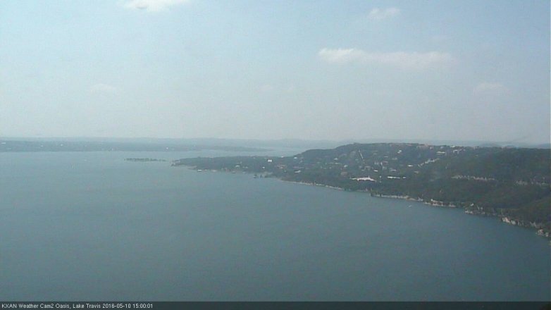 Lake Travis webcam, May 10, 2016 2:15 PM CT