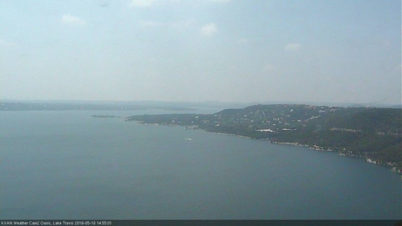 Lake Travis webcam, May 10, 2016 2:30 PM CT