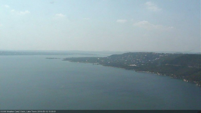 Lake Travis webcam, May 10, 2016 2:40 PM CT