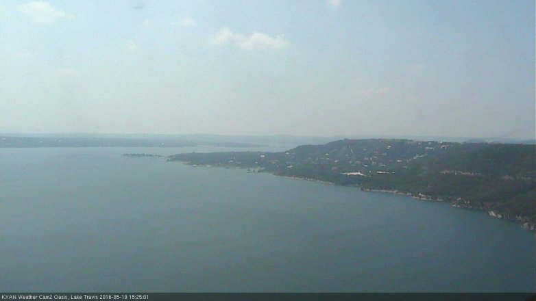 Lake Travis webcam, May 10, 2016 2:55 PM CT