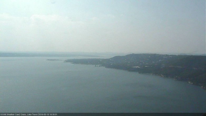 Lake Travis webcam, May 10, 2016 3:45 PM CT