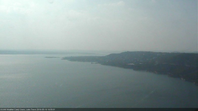 Lake Travis webcam, May 10, 2016 4:30 PM CT