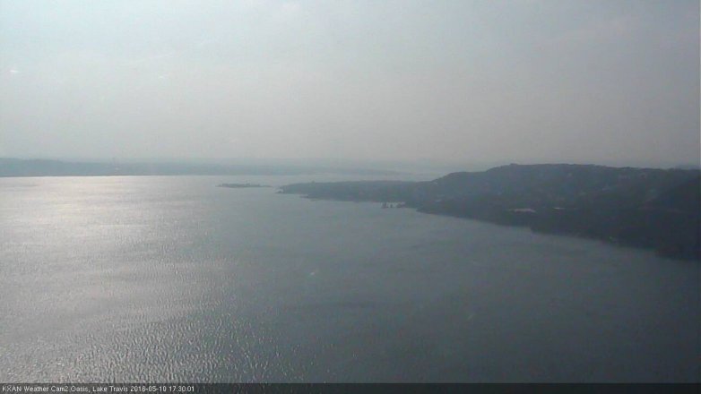 Lake Travis webcam, May 10, 2016 5:00 PM CT