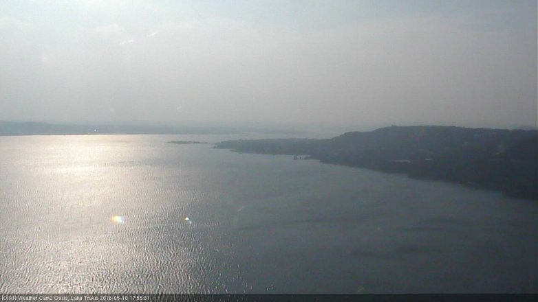Lake Travis webcam, May 10, 2016 5:15 PM CT