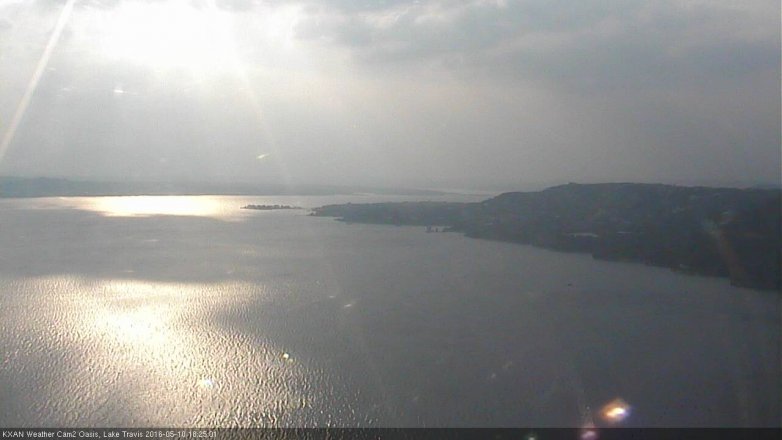 Lake Travis webcam, May 10, 2016 5:35 PM CT