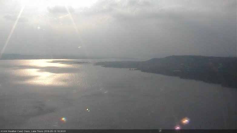 Lake Travis webcam, May 10, 2016 5:55 PM CT