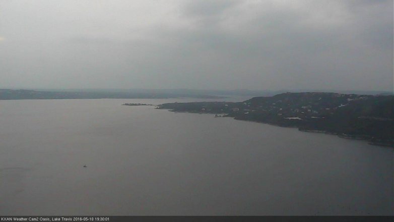 Lake Travis webcam, May 10, 2016 6:50 PM CT