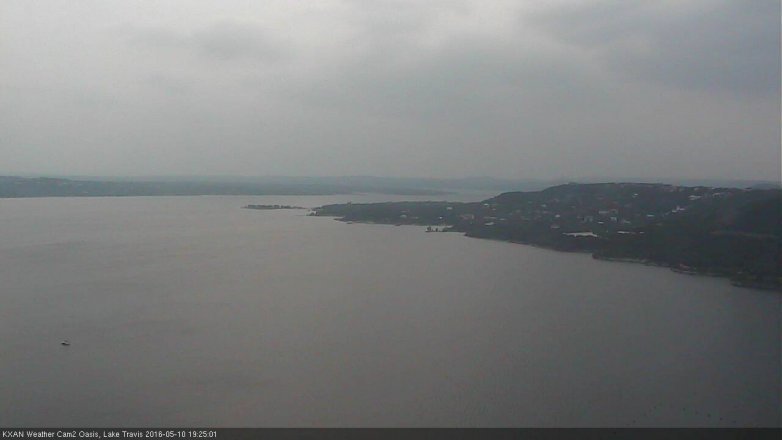 Lake Travis webcam, May 10, 2016 6:55 PM CT