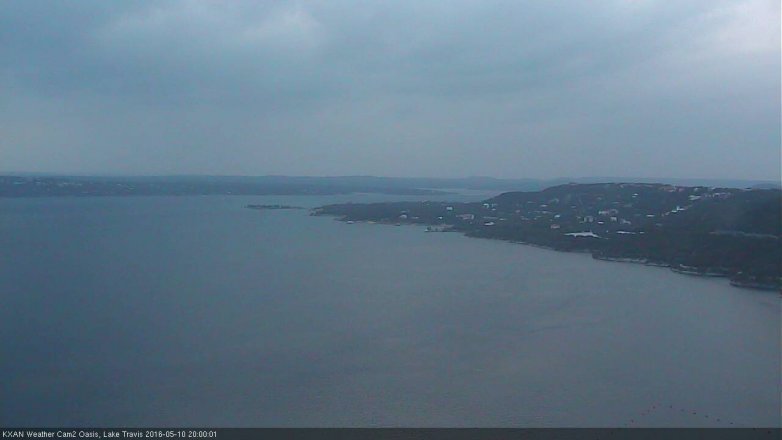 Lake Travis webcam, May 10, 2016 7:10 PM CT