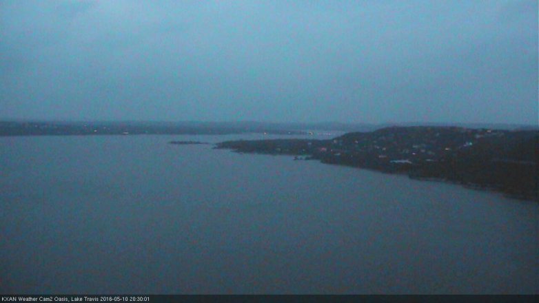 Lake Travis webcam, May 10, 2016 7:50 PM CT