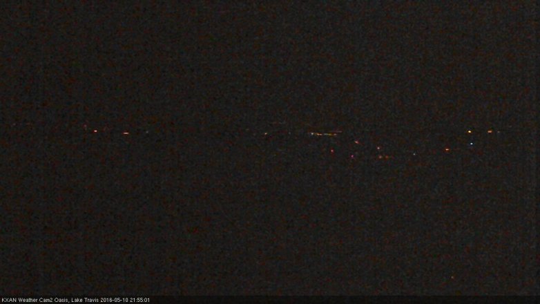 Lake Travis webcam, May 10, 2016 9:30 PM CT