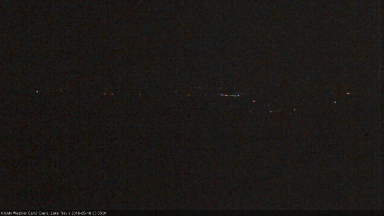 Lake Travis webcam, May 10, 2016 11:50 PM CT