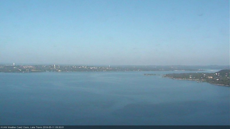 Lake Travis webcam, May 11, 2016 9:00 AM CT