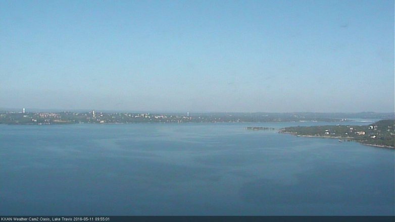 Lake Travis webcam, May 11, 2016 9:15 AM CT