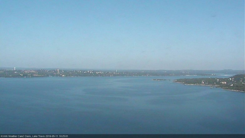 Lake Travis webcam, May 11, 2016 9:55 AM CT