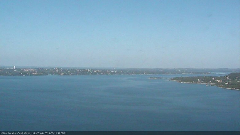 Lake Travis webcam, May 11, 2016 10:05 AM CT