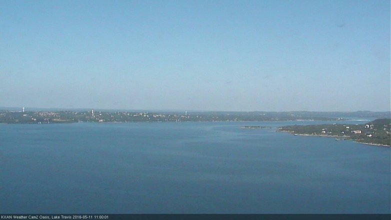 Lake Travis webcam, May 11, 2016 10:35 AM CT