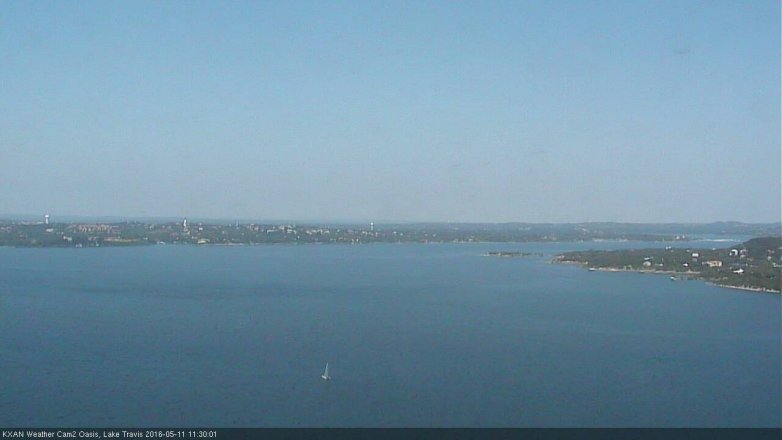 Lake Travis webcam, May 11, 2016 11:00 AM CT