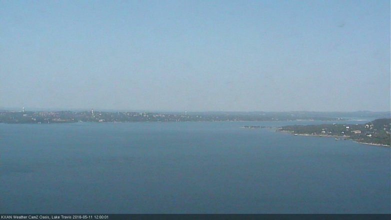 Lake Travis webcam, May 11, 2016 11:25 AM CT