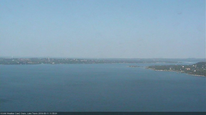 Lake Travis webcam, May 11, 2016 11:30 AM CT