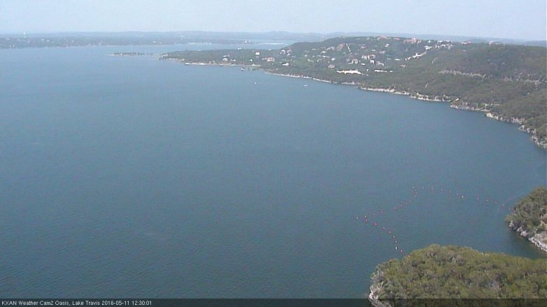 Lake Travis webcam, May 11, 2016 11:40 AM CT