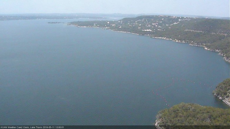 Lake Travis webcam, May 11, 2016 12:30 PM CT