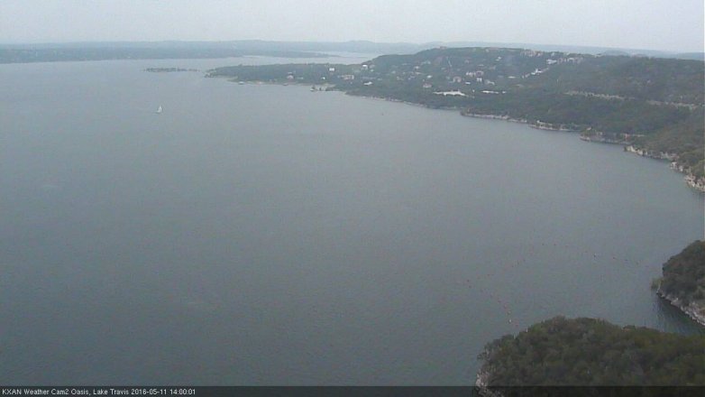 Lake Travis webcam, May 11, 2016 1:15 PM CT