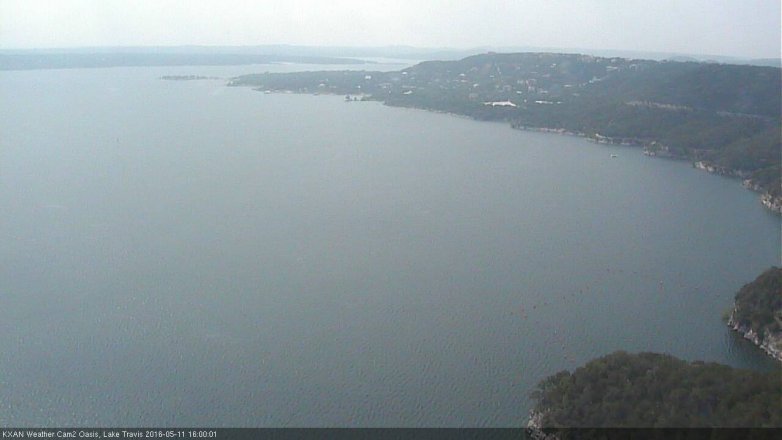 Lake Travis webcam, May 11, 2016 3:30 PM CT