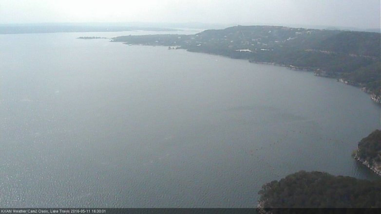 Lake Travis webcam, May 11, 2016 3:35 PM CT