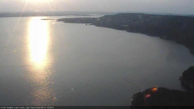 Lake Travis webcam, May 11, 2016 6:35 PM CT