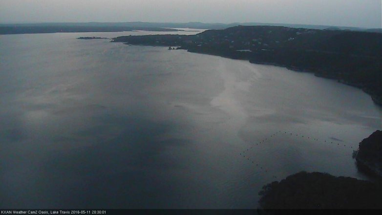 Lake Travis webcam, May 11, 2016 7:55 PM CT