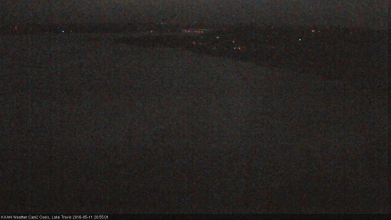 Lake Travis webcam, May 11, 2016 8:20 PM CT
