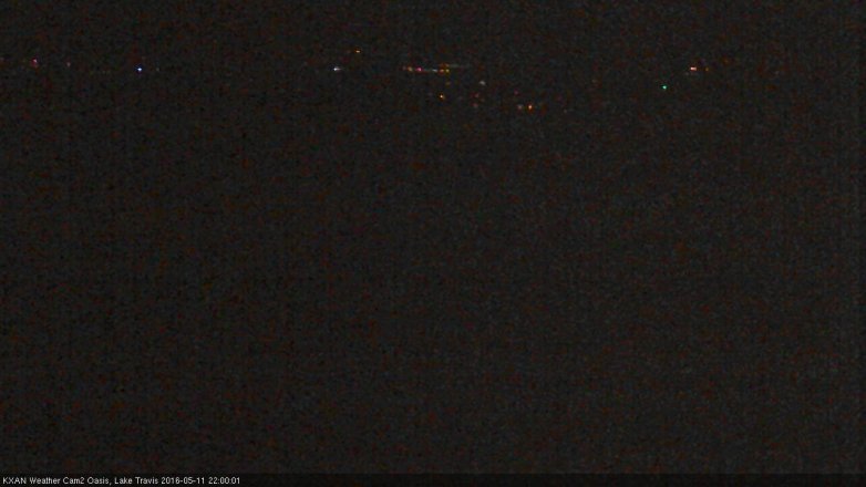 Lake Travis webcam, May 11, 2016 9:25 PM CT
