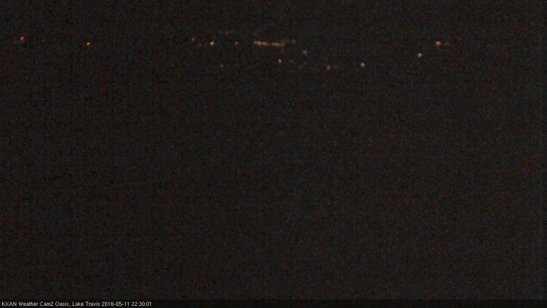 Lake Travis webcam, May 11, 2016 9:50 PM CT