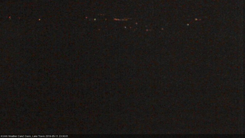 Lake Travis webcam, May 11, 2016 10:40 PM CT
