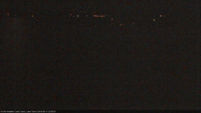 Lake Travis webcam, May 11, 2016 11:30 PM CT