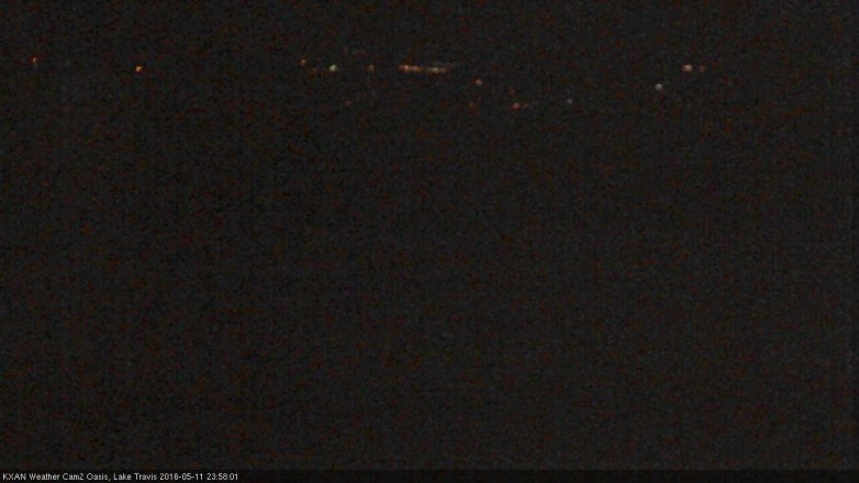Lake Travis webcam, May 11, 2016 11:40 PM CT