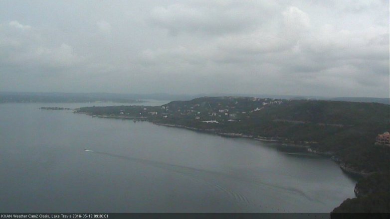 Lake Travis webcam, May 12, 2016 9:05 AM CT