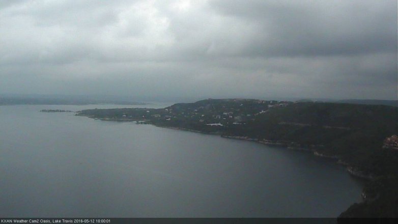 Lake Travis webcam, May 12, 2016 9:30 AM CT