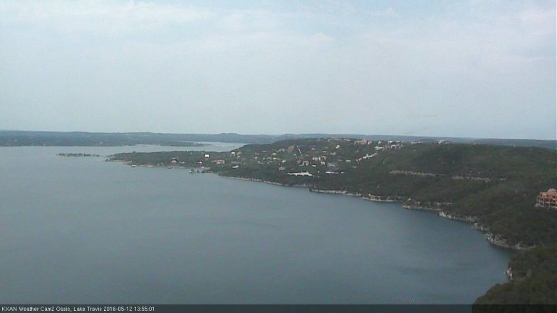 Lake Travis webcam, May 12, 2016 1:15 PM CT