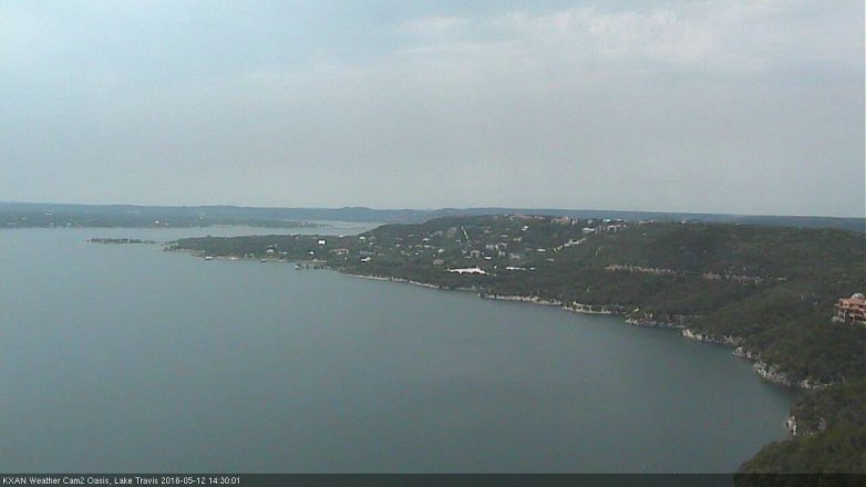 Lake Travis webcam, May 12, 2016 1:40 PM CT